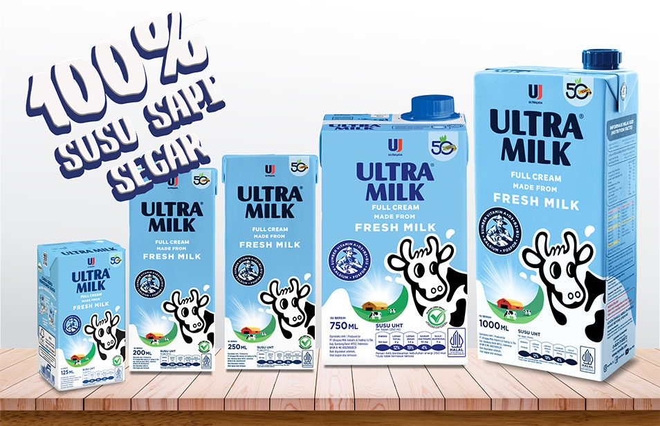 Ultra Milk UHT Populer Di Indonesia Dari Susu Murni 100%